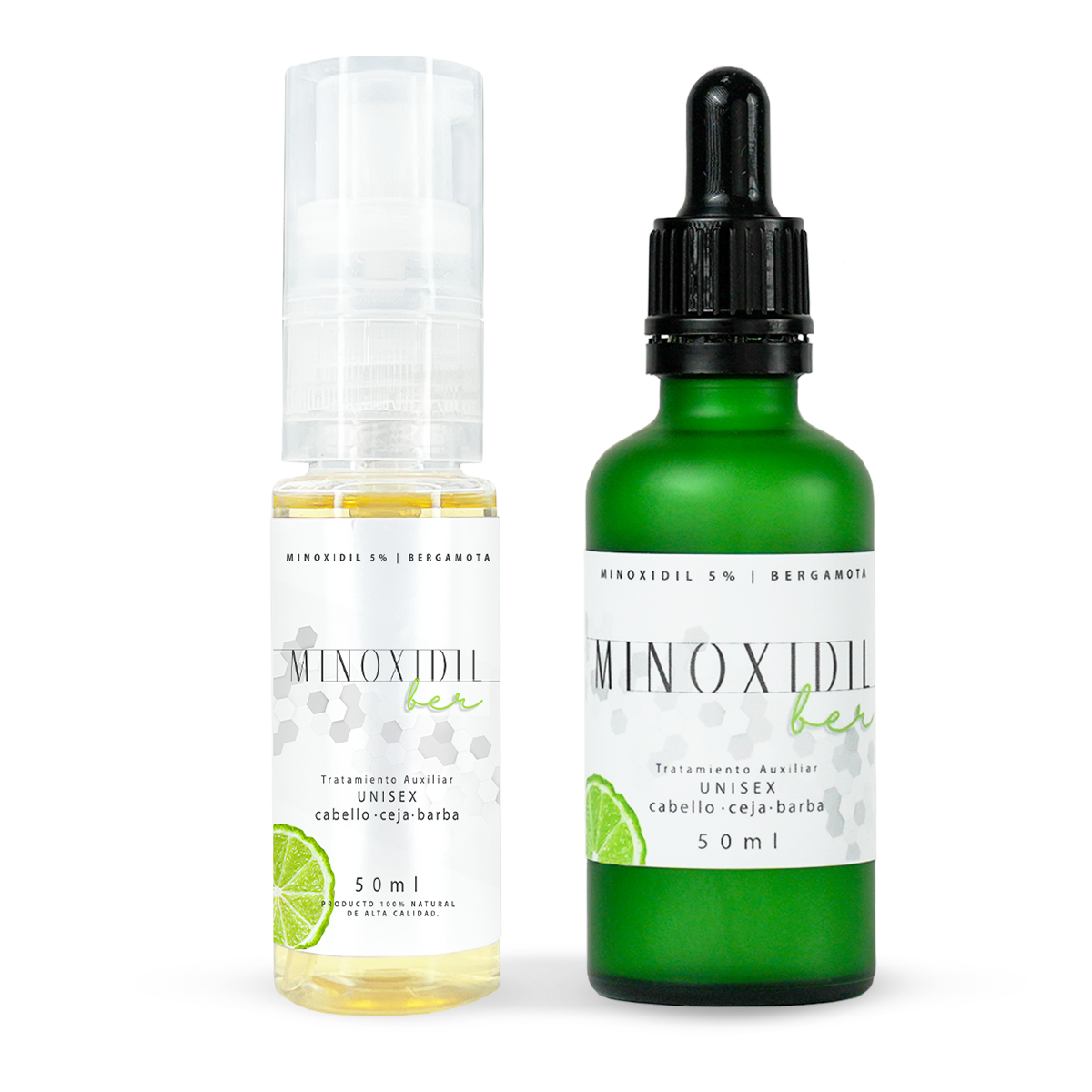 MINOXIDILBER Minoxidil 5% Bergamota Espuma y Tratamiento