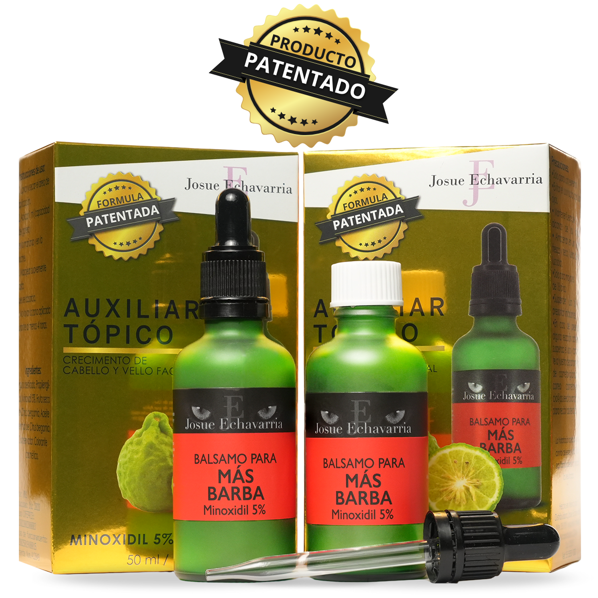 Minoxidil 5% Con Bergamota 2 Frascos De 50ml Para 4 Meses