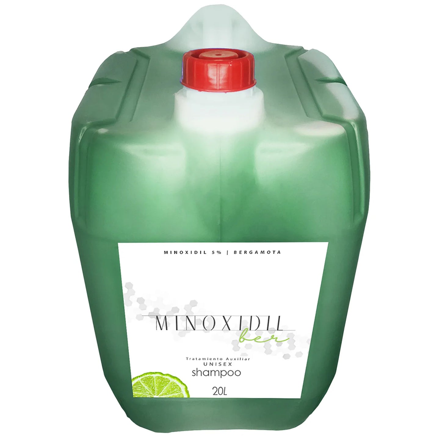 MINOXIDILBER minoxidil 5% bergamota Shampoo a granel