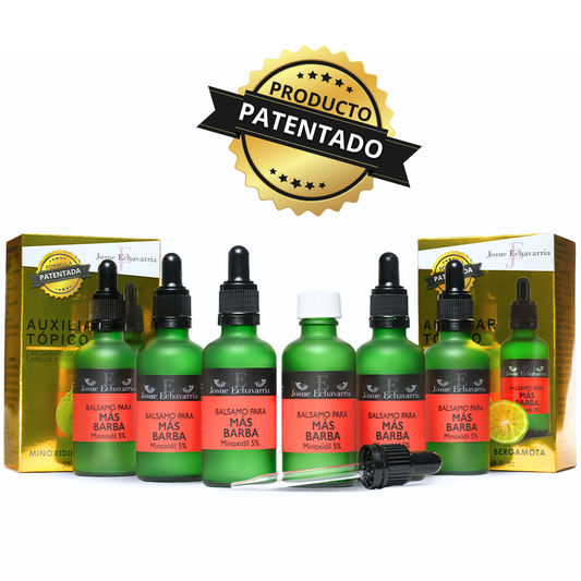 Cabello Y Barba Minoxidil 5% Con Bergamota 50 Ml 2 Meses