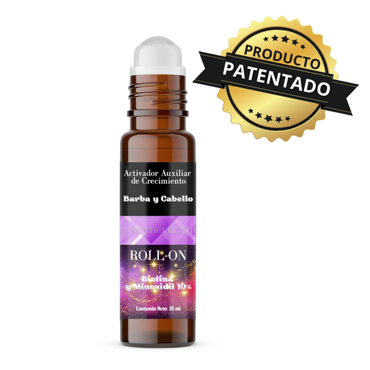 Minoxidil 10% Y Biotina Minoxidilbeard Roll On 25ml