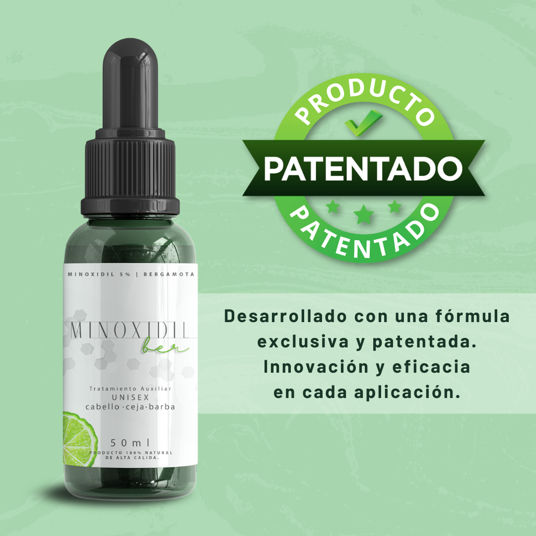 Tratamiento Unisex Minoxidil 5% Y Bergamota 50ml