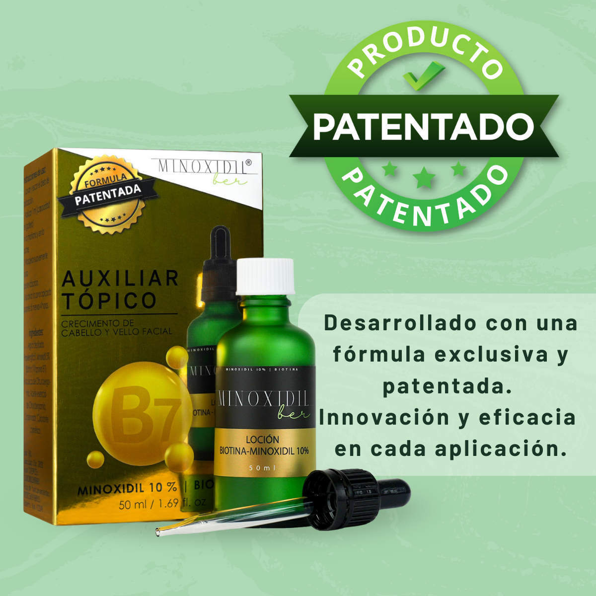 Luce Una Barba Imponente Minoxidil 10% Y Biotina 50ml