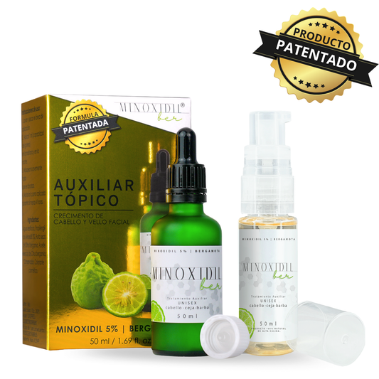 Minoxidil 5% Kit Para Barba Tratamiento Espuma Y Locion