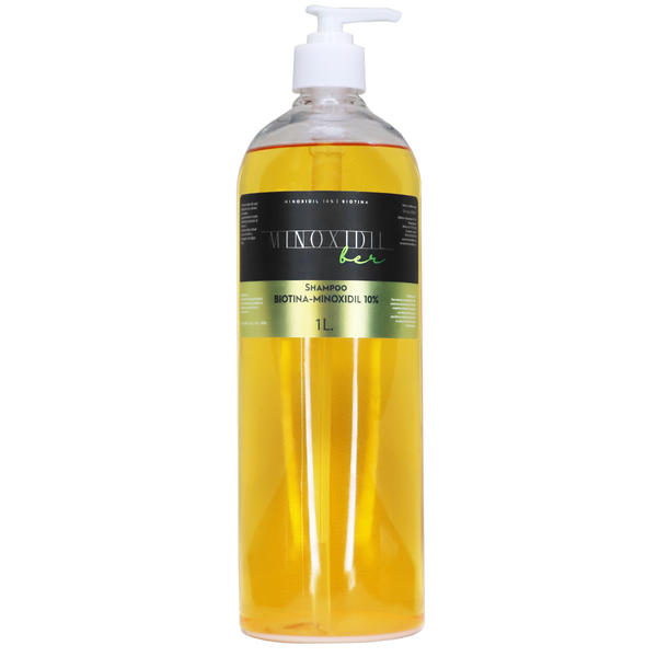 MINOXIDILBER Shampoo de minoxidil 10% y biotina 1 litro
