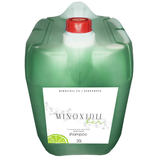 MINOXIDILBER minoxidil 5% bergamota Shampoo a granel